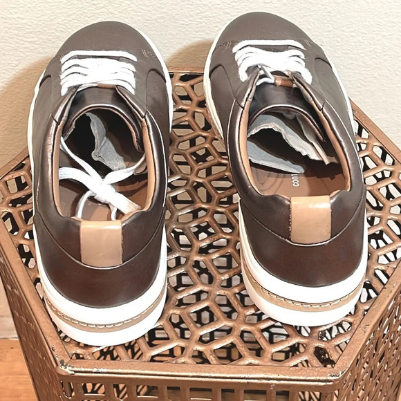 Clarks Un Maui Lace Pebble Metallic Leather size 6.5M - Picture 4 of 8